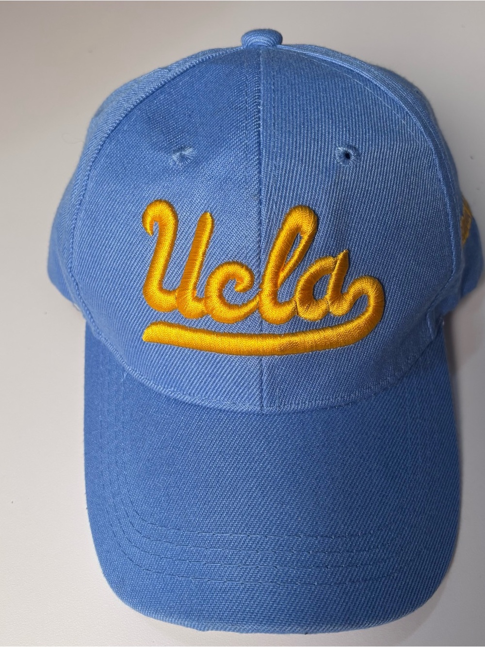 UCLA Script Logo Baseball Cap - Blue with Gold Embroidery